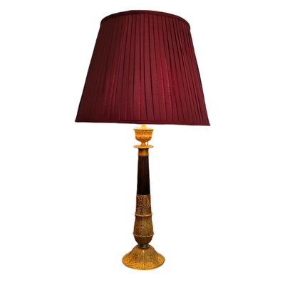 Louis XVI Style Metal & Gilt Bronze Table Lamp-TCS-1359925