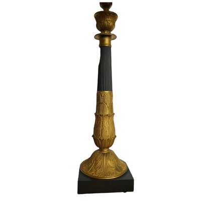 Louis XVI Style Metal & Gilt Bronze Table Lamp-TCS-1359925