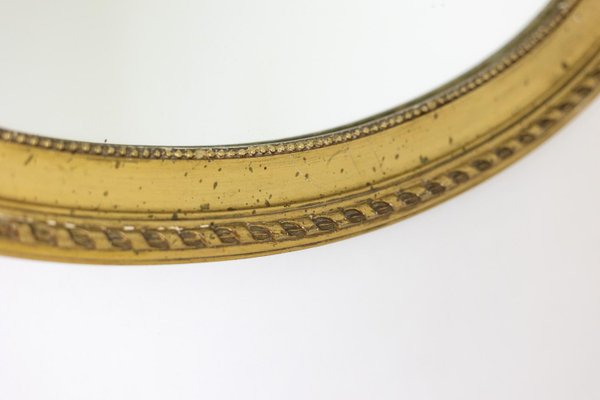 Louis XVI Style Mirror in Gilded and Carved Wood, 1880s-CEJ-1250694