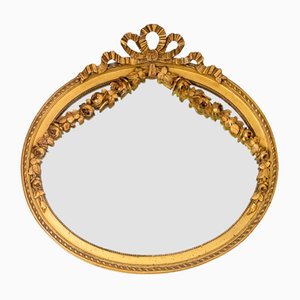 Louis XVI Style Mirror in Gilded and Carved Wood, 1880s-CEJ-1250694