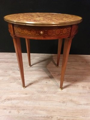 Louis XVI Style Round Pedestal Table-IBO-1003573