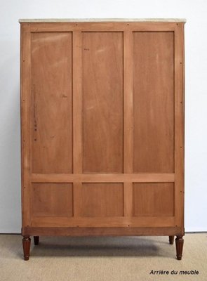 Louis XVI Style Showcase Cabinet in Solid Mahogany, Late 19th Century-RVK-984318