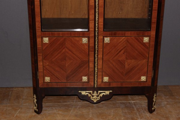 Louis XVI Style Showcase in Marquetry, Late 19th Century-BCR-1133115