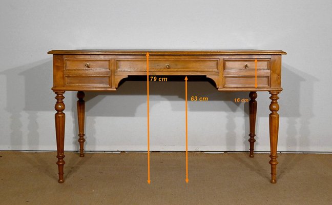 Louis XVI Style Solid Walnut Desk, 1920-RVK-1406412