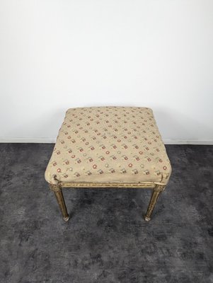 Louis XVI Style Stool in Gilded Wood-HLV-2024377