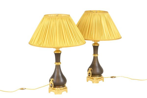 Louis XVI Style Table Lamps by Maison Gagneau, 1880s, Set of 2