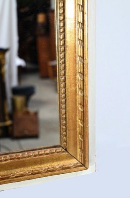 Louis XVI Style Trumeau Mirror in Gilded Wood, Late 19th Century-RVK-1701982