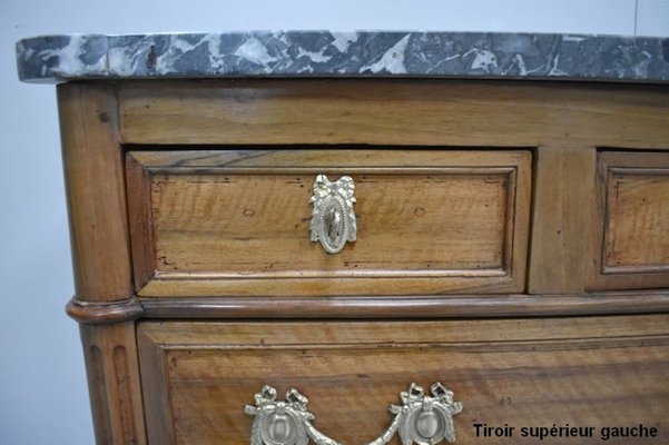 Louis XVI Walnut Chest of Drawers, Late 1700s-RVK-857793