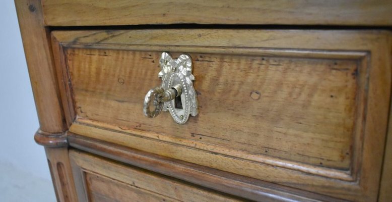 Louis XVI Walnut Chest of Drawers, Late 1700s-RVK-857793