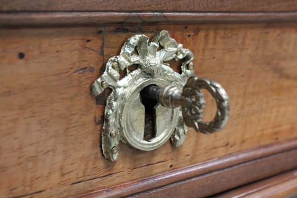 Louis XVI Walnut Chest of Drawers, Late 1700s-RVK-857793