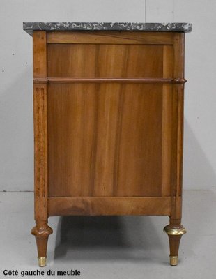 Louis XVI Walnut Chest of Drawers, Late 1700s-RVK-857793