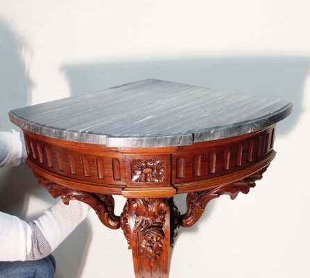 Louis XVI Walnut Console, 1880s-AWH-1411032