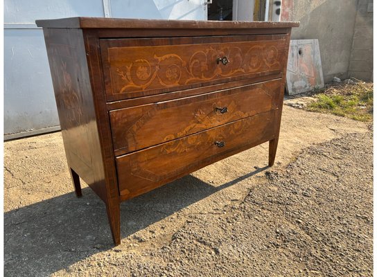 Louis XVI Walnut Inlaid Commode-LAM-1766305