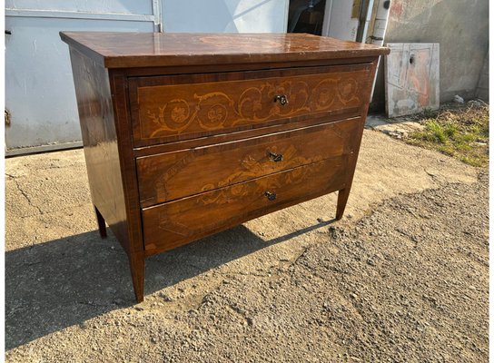 Louis XVI Walnut Inlaid Commode-LAM-1766305