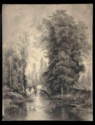 Louise De Rohan, Chabot, The French Landscape, Original Lithograph, Chabot, 1878-ZCI-1164407