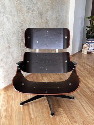 Lounge Chair and Ottoman attributed to Charles & Ray Eames for Vitra, 1956, Set of 2-RAY-1982930