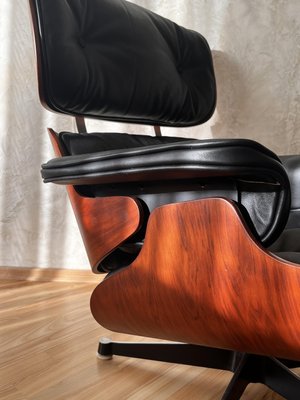 Lounge Chair and Ottoman attributed to Charles & Ray Eames for Vitra, 1956, Set of 2-RAY-1982930