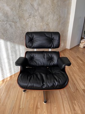 Lounge Chair and Ottoman attributed to Charles & Ray Eames for Vitra, 1956, Set of 2-RAY-1982930