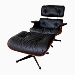 Lounge Chair and Ottoman attributed to Charles & Ray Eames for Vitra, 1956, Set of 2-RAY-1982930