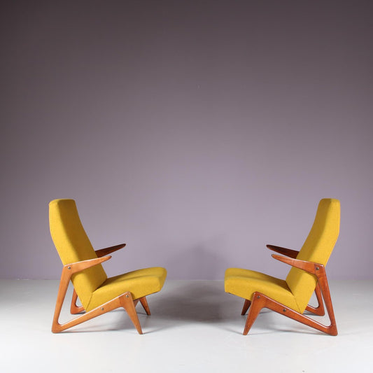 Lounge Chair attributed to Alfred Hendrickx for Belform, Belgium, 1950s