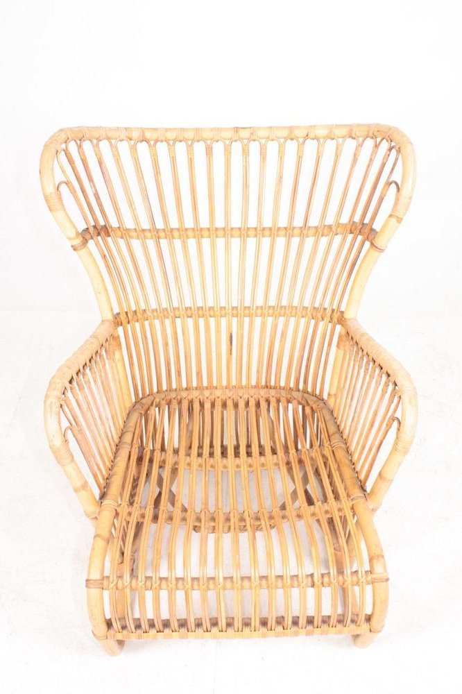 Lounge Chair in Bamboo by Tove and Edvard Kindt-Larsen