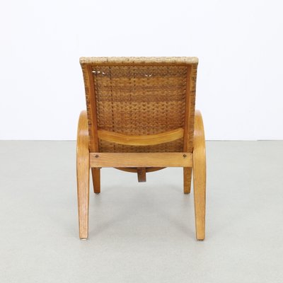 Lounge Chair in Cane and Wood, 1960s-RZV-2040183