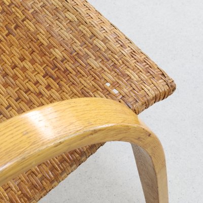 Lounge Chair in Cane and Wood, 1960s-RZV-2040183