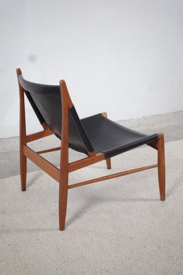 Lounge Chair in Leather by Franz Xaver Lutz for WK Möbel, 1958-BHX-1339345