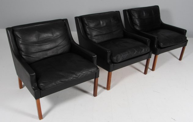 Lounge Chair in Leather by Rud Thygensen, 1960s-HJB-1795056