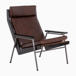 Lounge Chair in Metal and Leather by Rob Parry for Gelderland, 1950s-CEJ-1812118