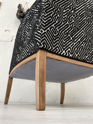 Lounge Chair in Wood and Fabric-UX-1261276