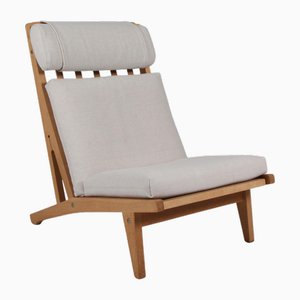 Lounge Chair Model Ge-375 attributed to Hans J. Wegner for Getama, 1960s, Set of 2-HJB-2042240