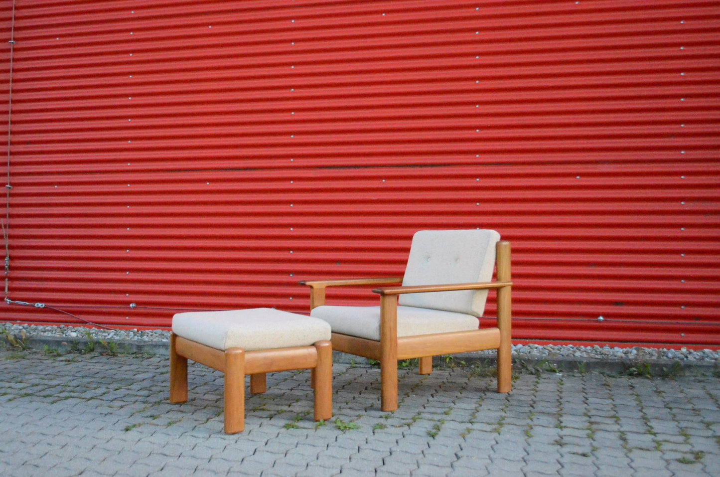 Lounge Chair & Ottoman from Knoll Antimott, 1960s, Set of 2