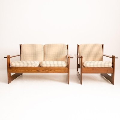 Lounge Chair & Sofa in the Style of Afra and Tobia Scarpa, Set of 2-UPW-978112