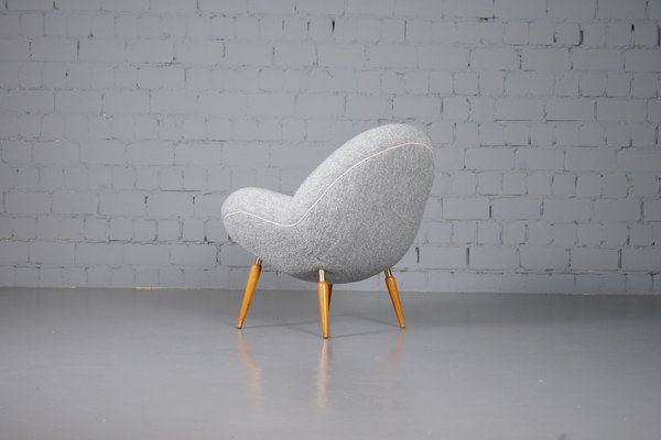 Lounge Chair with Dedar Boucle Fabric by Fritz Neth for Correcta, 1950s-XNJ-993889