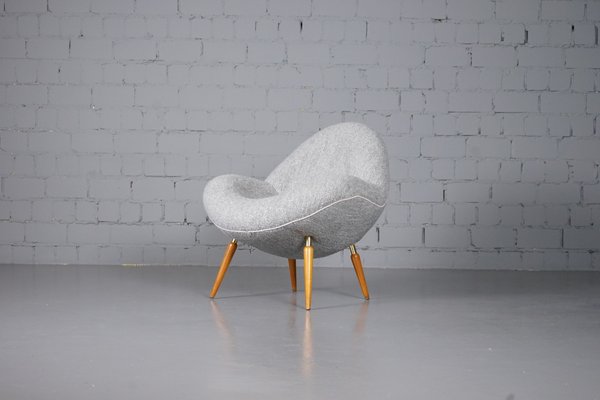 Lounge Chair with Dedar Boucle Fabric by Fritz Neth for Correcta, 1950s-XNJ-993889