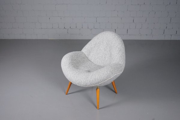 Lounge Chair with Dedar Boucle Fabric by Fritz Neth for Correcta, 1950s-XNJ-993889