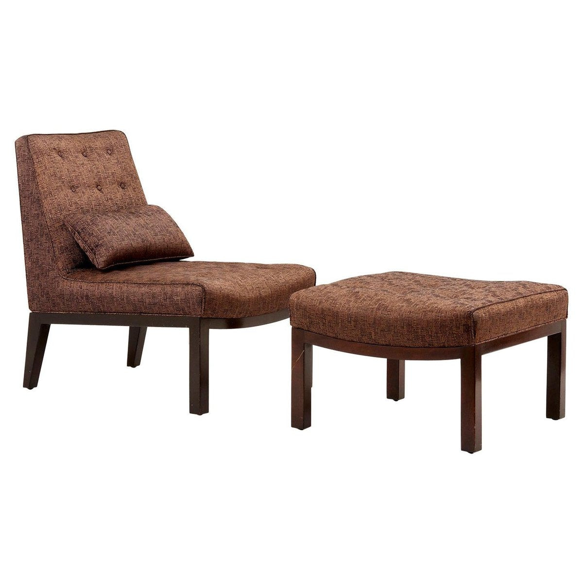 Lounge Chair with Ottoman by Edward Wormley for Dunbar, USA, 1960s, Set of 2