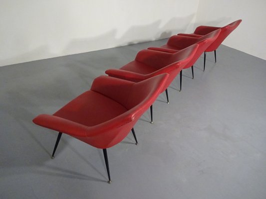 Lounge Chairs, 1960s, Set of 4-RDW-604821