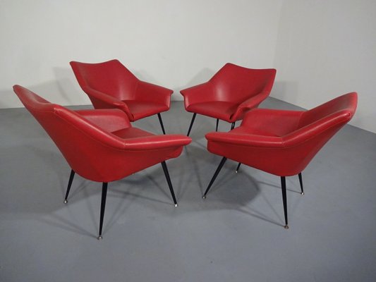 Lounge Chairs, 1960s, Set of 4-RDW-604821