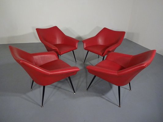 Lounge Chairs, 1960s, Set of 4-RDW-604821