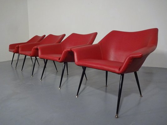 Lounge Chairs, 1960s, Set of 4-RDW-604821