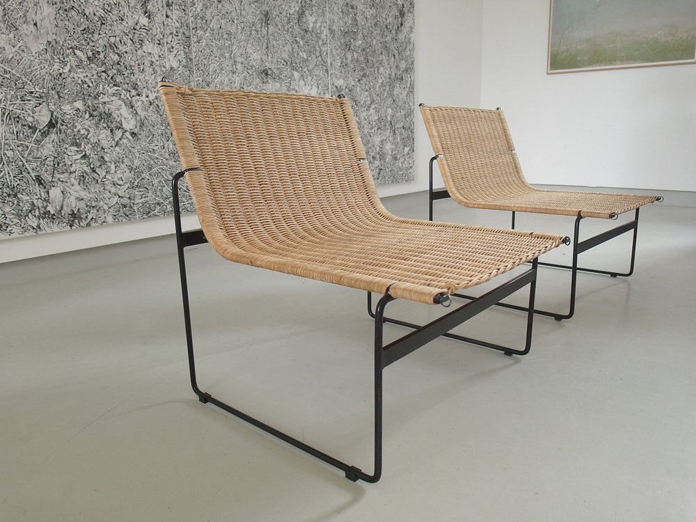 Lounge Chairs attributed to Gregorio Vicente Cortes and Luis Onsurbe for Metz & Co, 1961, Set of 2