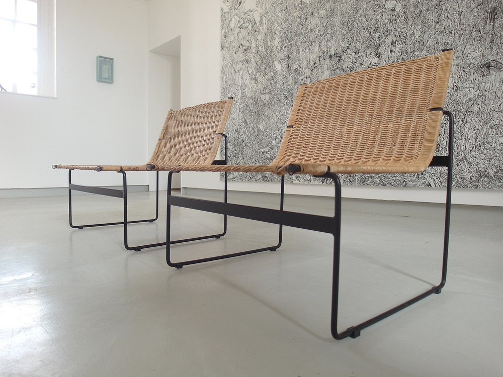 Lounge Chairs attributed to Gregorio Vicente Cortes and Luis Onsurbe for Metz & Co, 1961, Set of 2