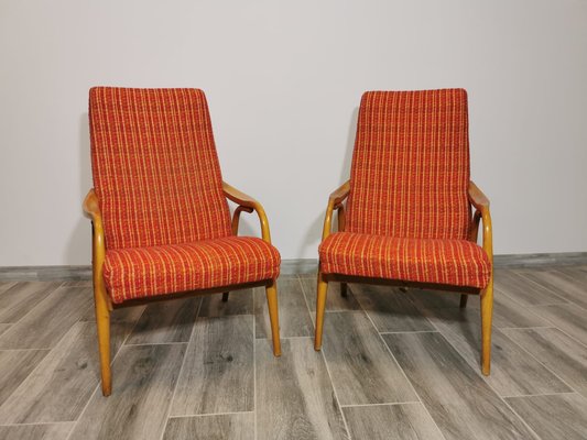 Lounge Chairs by Antonin Suman for Ton, Set of 2-QJA-1317845