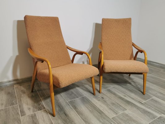 Lounge Chairs by Antonin Suman for Ton, Set of 2-QJA-1312190