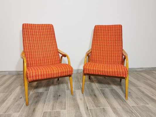 Lounge Chairs by Antonin Suman for Ton, Set of 2-QJA-1317845