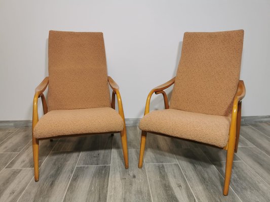 Lounge Chairs by Antonin Suman for Ton, Set of 2-QJA-1312190