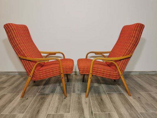 Lounge Chairs by Antonin Suman for Ton, Set of 2-QJA-1317845