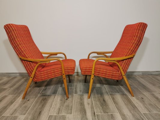 Lounge Chairs by Antonin Suman for Ton, Set of 2-QJA-1317845